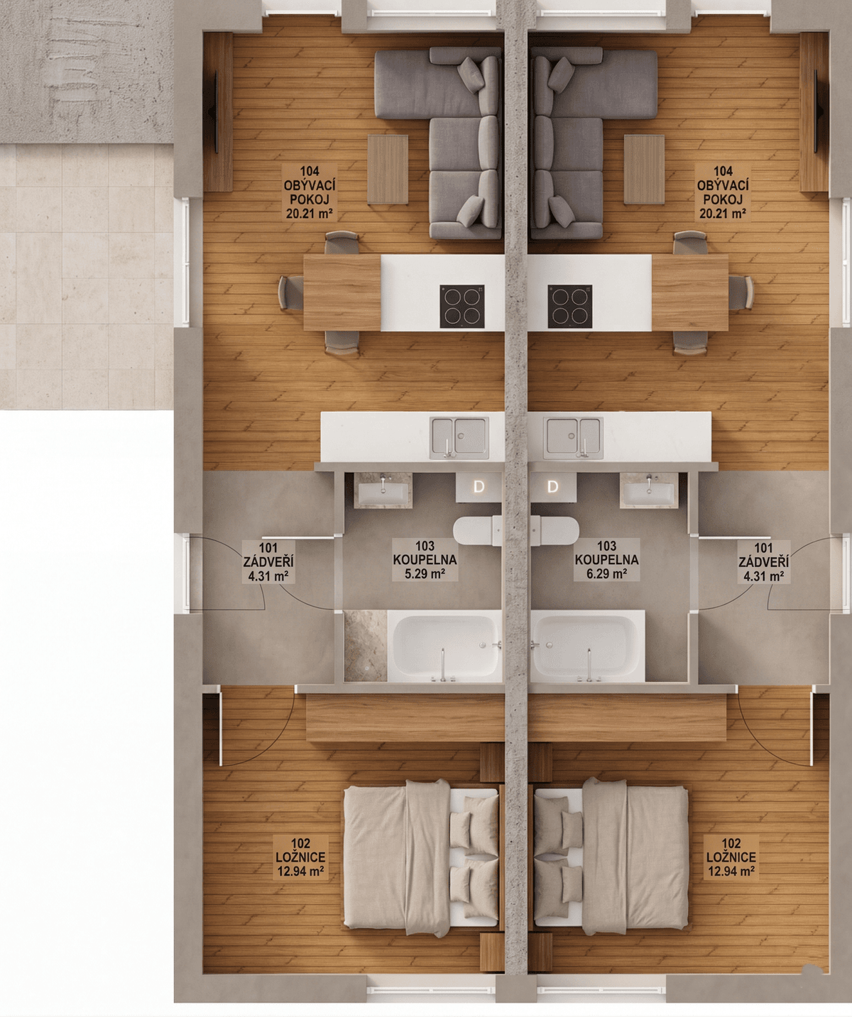 Půdorys Duo Harmonia